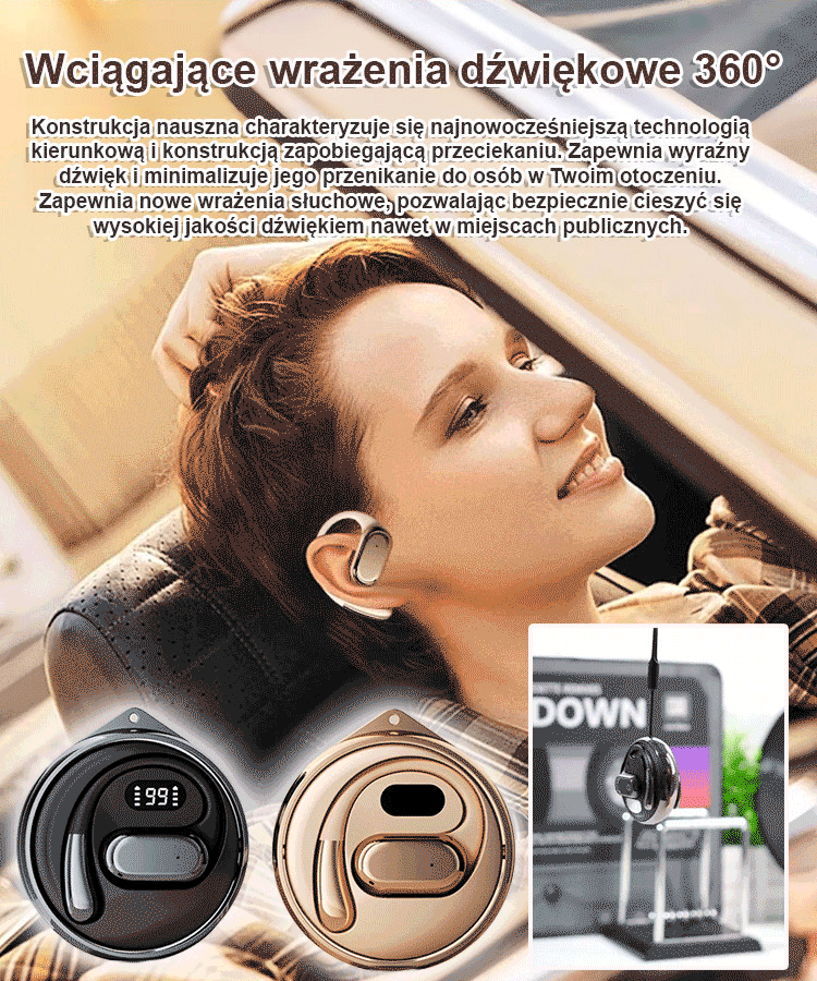 【Przetłumacz na 144 języki】 Inteligentny zestaw słuchawkowy do tłumaczenia