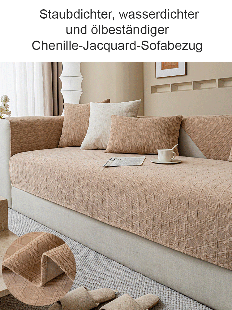 Chenille Jacquard Stoff staubdicht wasserdicht ölbeständig Sofa Abdeckung