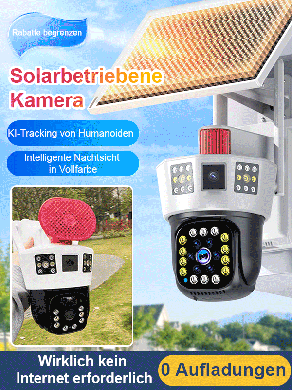 Dreiseiten-Scharfschütze-Solar-Dreiseitenkamera