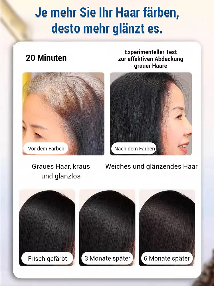 【TikTok-Bestseller】Weiße Haare werden im Handumdrehen schwarz, natürlich und schön 