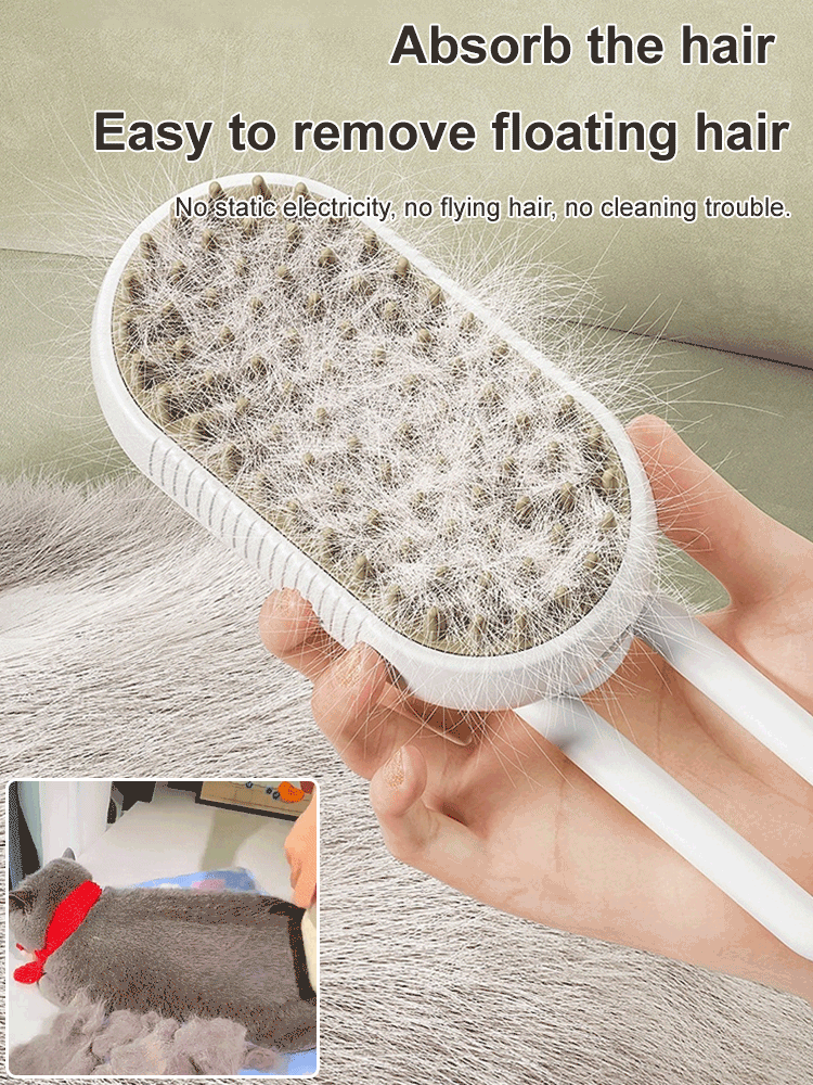 Pet Steam Grooming Brush