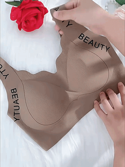 大きな胸を小さく見せるシームレスブラジャー