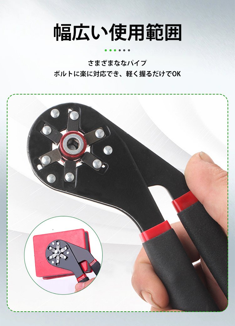 SL-【1本多役】工業級六角メガネレンチ