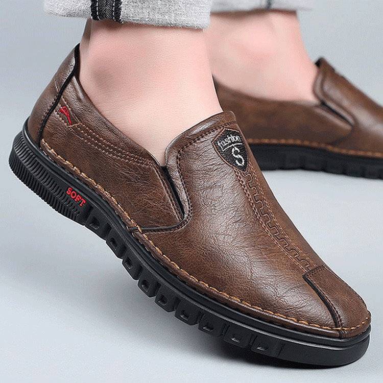 Don't wear them if your feet don't smell】Calfskin leather super comfortable shoes for men with smell