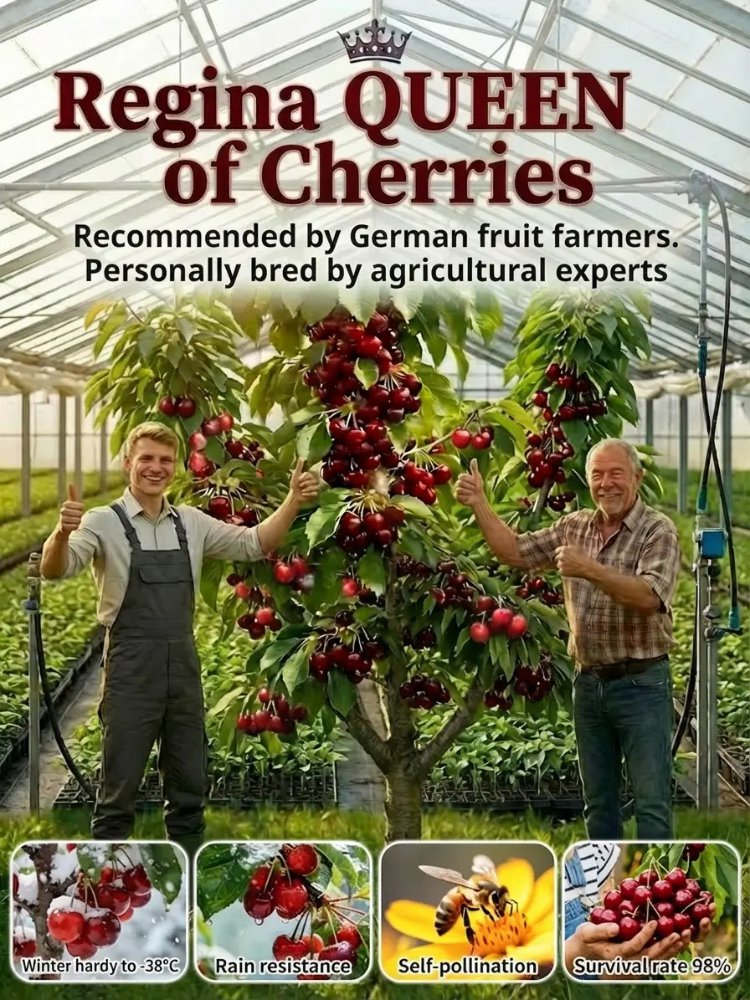 Short-stemmed cherry seedlings