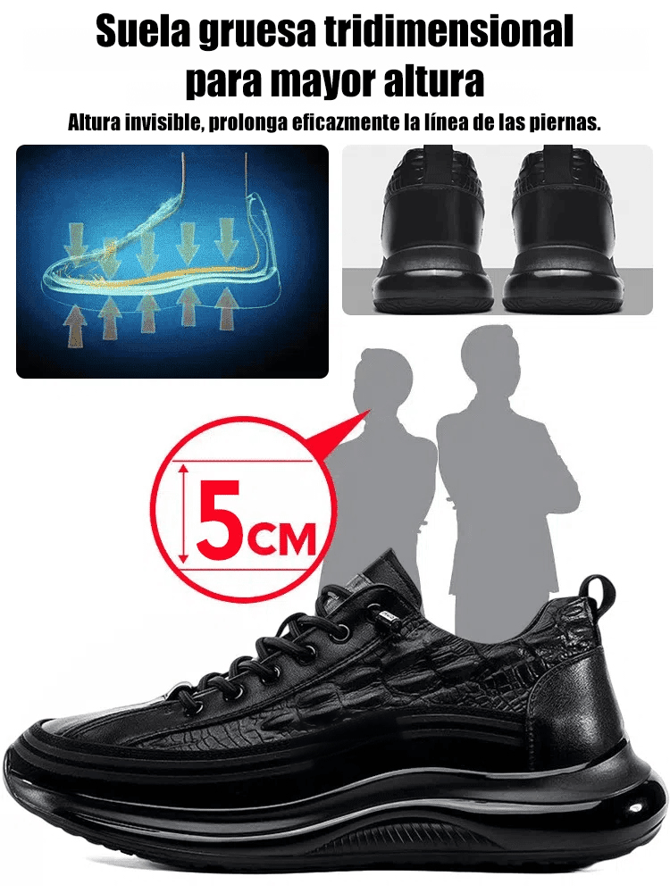 Zapatos de hombre con estampado de cocodrilo a la moda