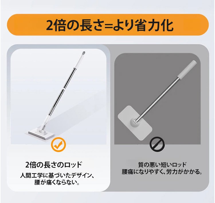 収納しやすいコンパクト設計のワイパー