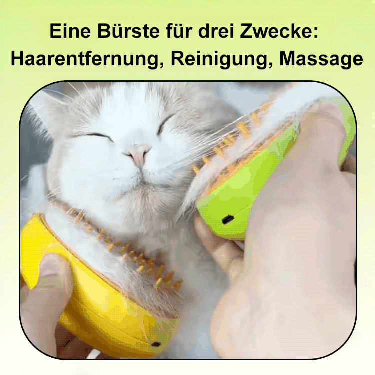 Ein-Knopf-Spray gegen fliegendes Fell Haustier Elektrische Sprühmassagebürste