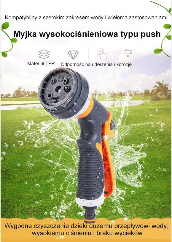 Nowoczesny pistolet do czyszczenia samochodu w myjni
