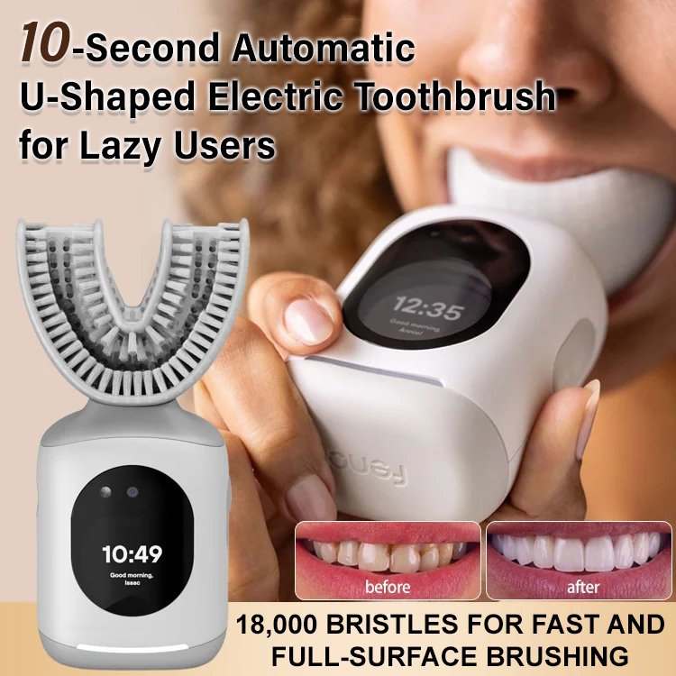 [Dentist development] 10-second fully automatic lazy U-shaped electric toothbrush