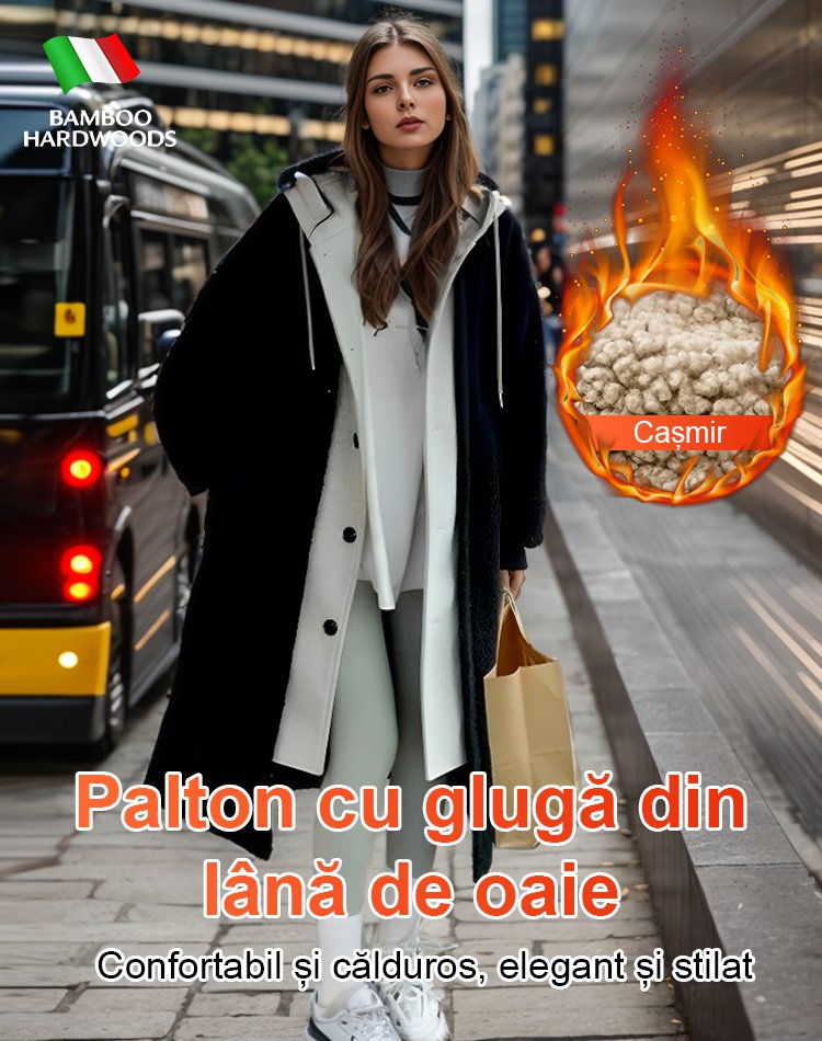 Palton pentru vreme rece cu glugă Sherpa