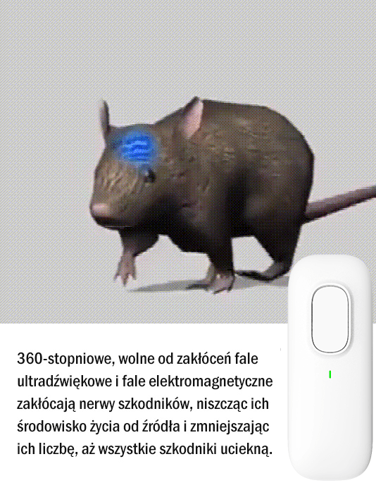 Nowy ultradźwiękowy odstraszacz szkodników