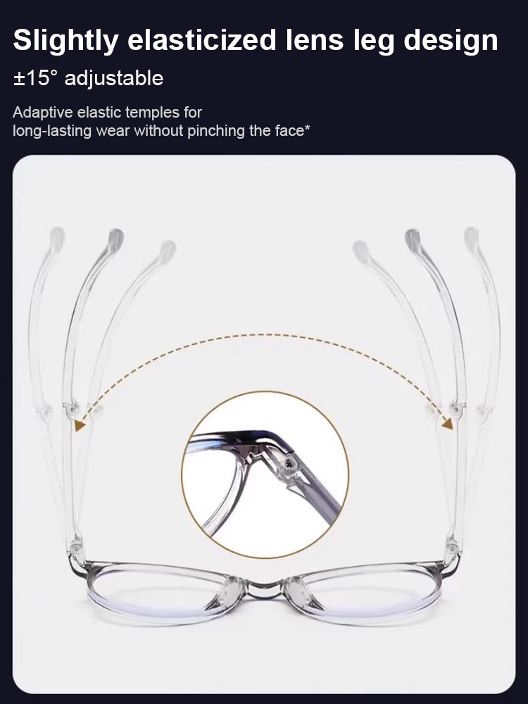 HD Blue Light Blocking Smart Zoom Folding Glasses (Free Storage Case with Purchase)