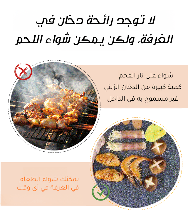 شواية كورية متعددة الوظائف بدون دخان