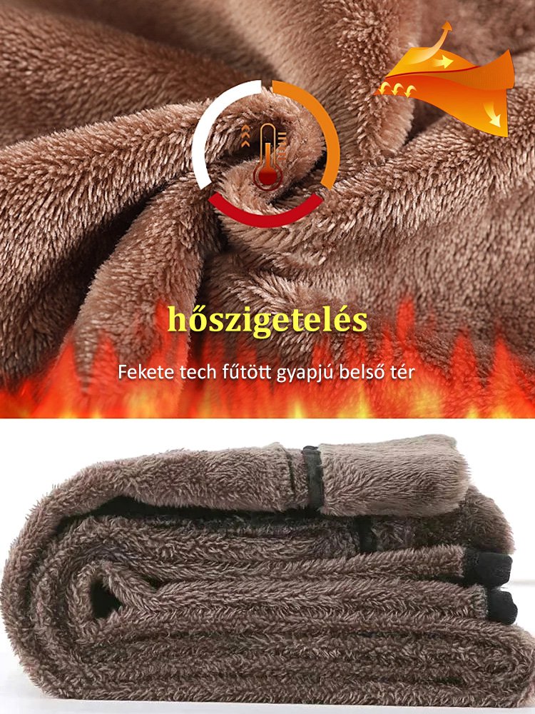 Agyaggal megerősített bársony plüss macis nadrág