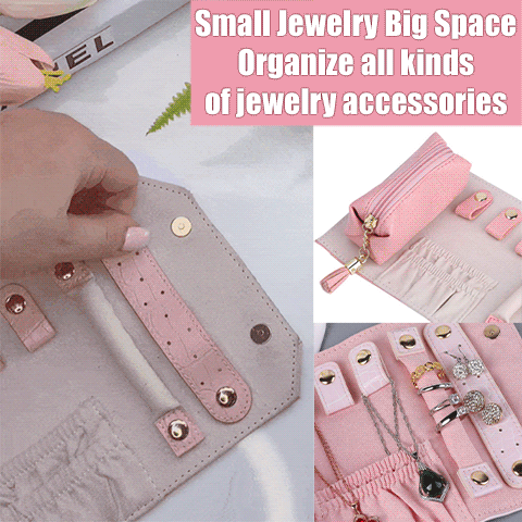 Jewelry Earring Organizer Roll Storage