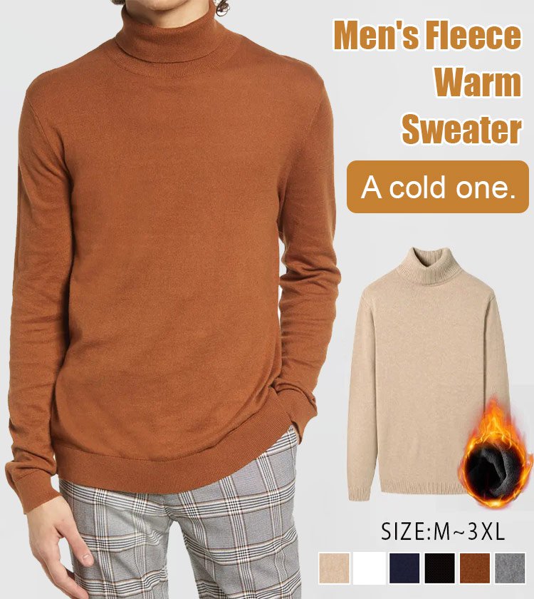 Pulover cald cu căptușeală pentru bărbați