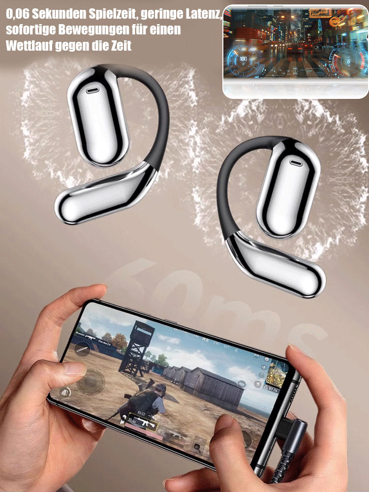 KI-Smart-Touchscreen-Offene Übersetzungs-Bluetooth-Kopfhörer