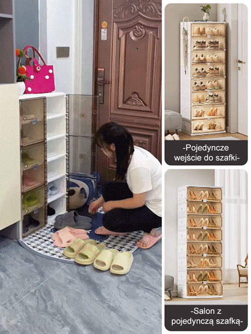 Składana szafka na buty bez instalacji
