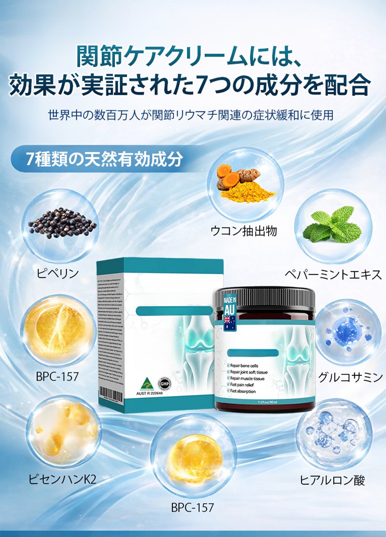 関節ケアクリーム