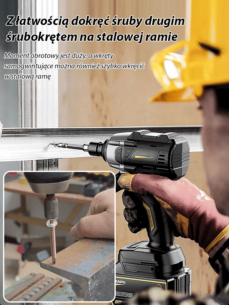 Duży moment obrotowy akumulatorowy klucz udarowy