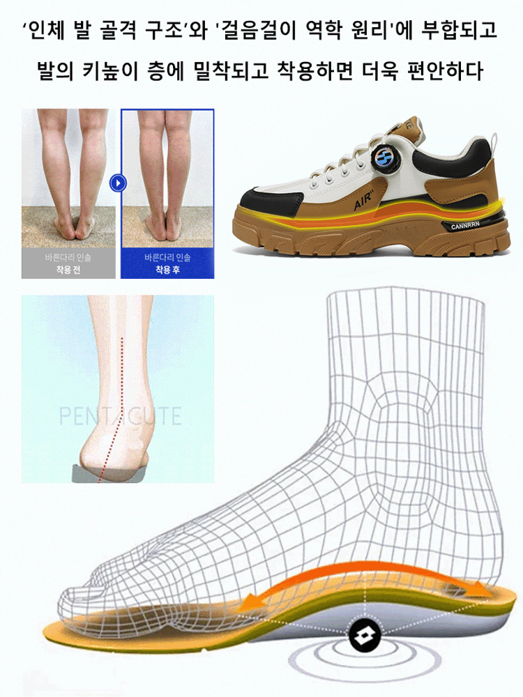 [2025년 신제품] 5cm 키높이 / 내마모성 / 통기성 / 방수 / 10년간 착용 가능 / 회전식 버클 /  내구성 뛰어남회전 버클 내마모성 카고 남자 신발