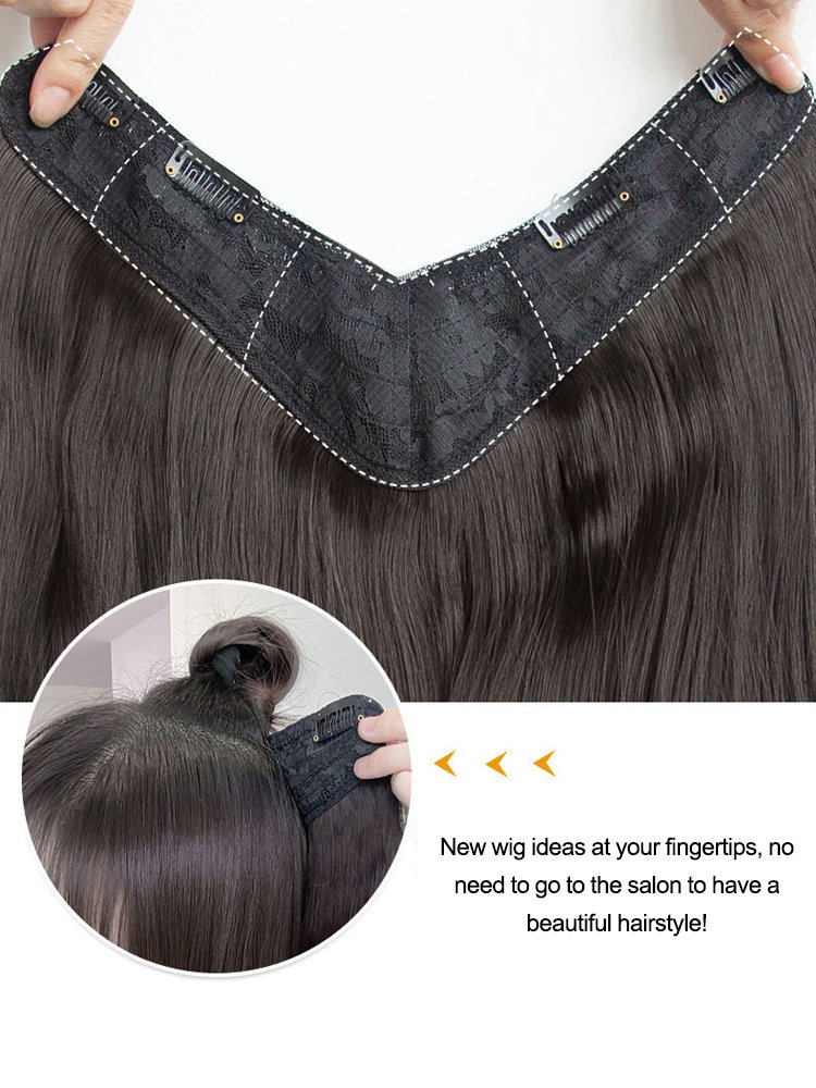 One piece U shaped voluminous long curls