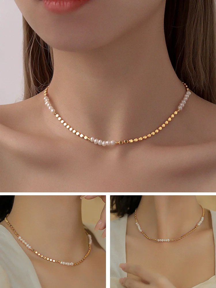 Eine luxuriöse luxuriöse Halskette aus natürlicher Perle