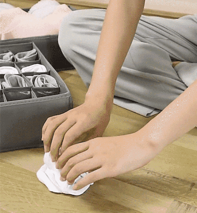 Caja de almacenamiento de ropa interior plegable