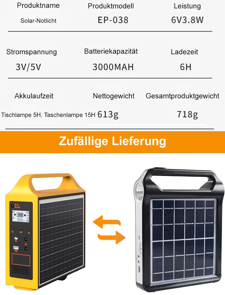 Solar-Notbeleuchtungslampe