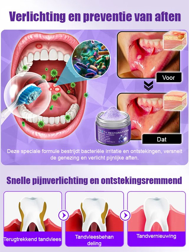 Tandherstel & Whitening Mineralen Tandpoeder
