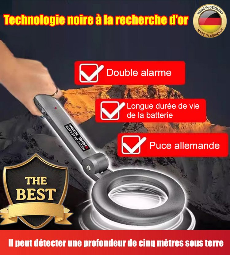 Détecteurs de métaux portatifs à haute sensibilité