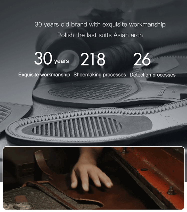  Men's slip-on business casual leather shoes