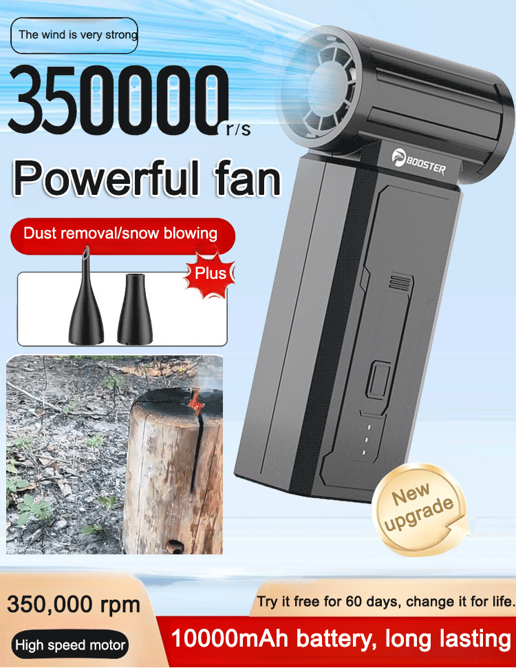 New portable high-speed turbine fan