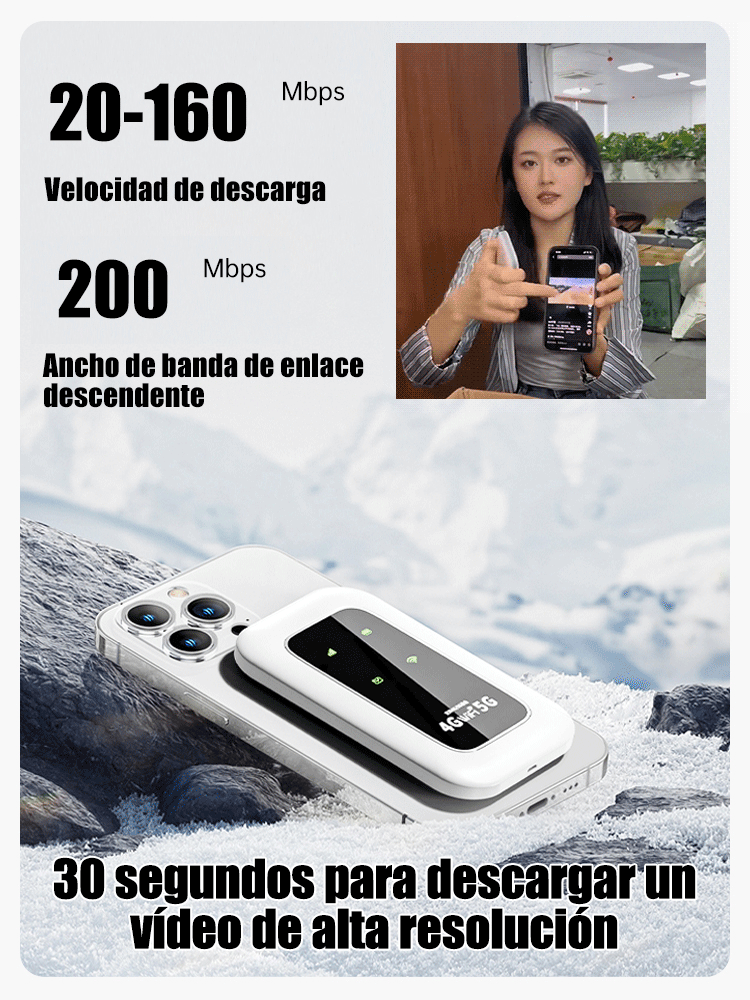 【Encender y usar, gratis de por vida】WiFi portátil universal