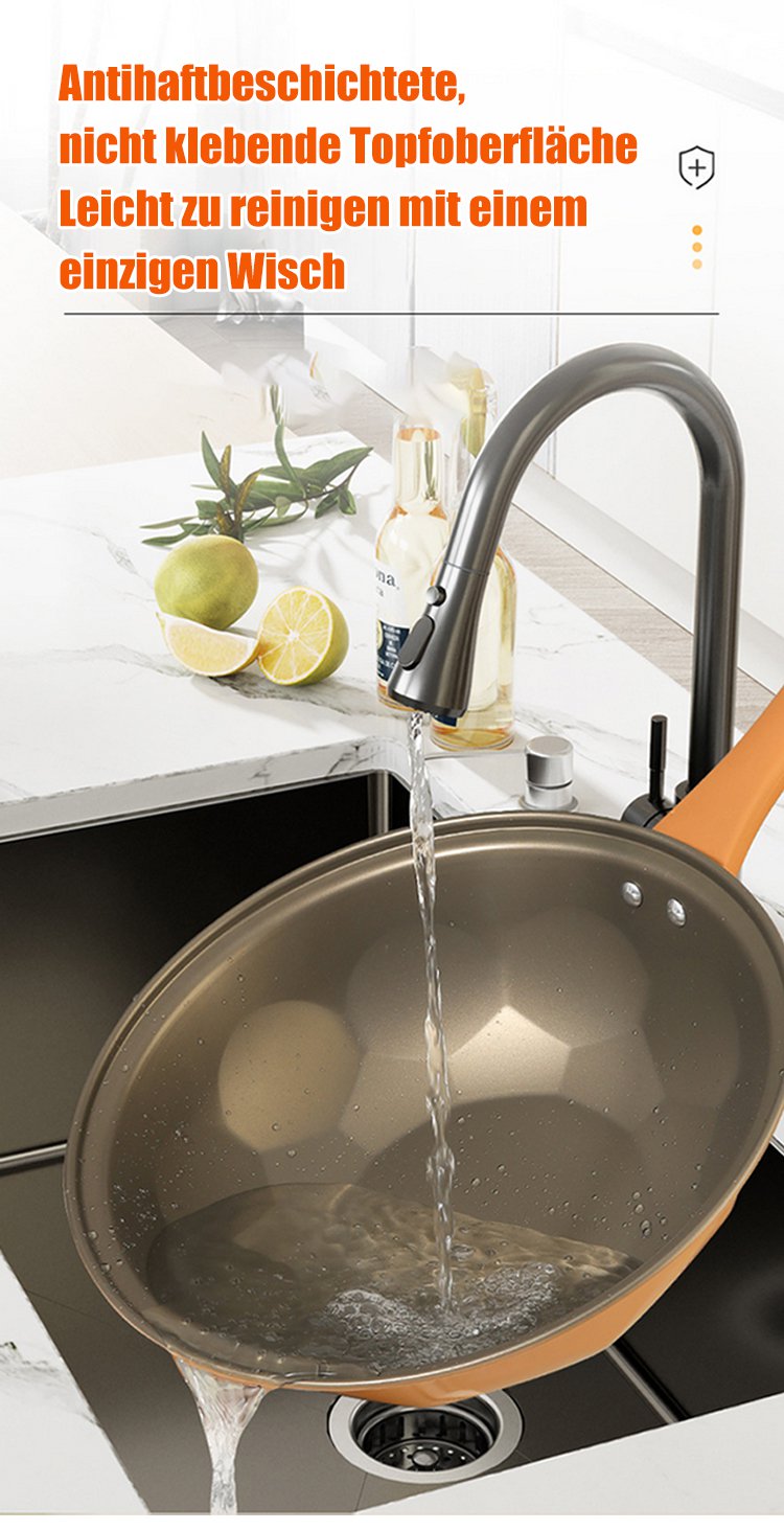 Praktischer Griff und Deckel des Gesundheitstopfs