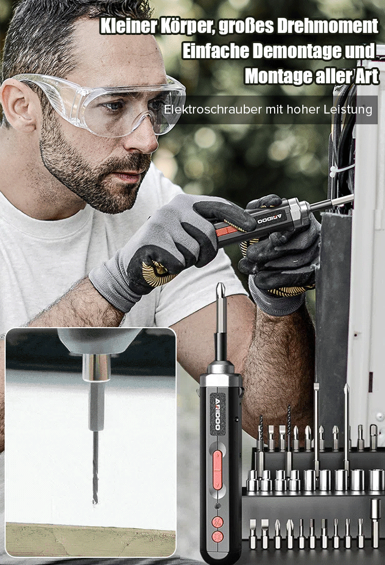 Multifunktionaler und leistungsstarker Elektroschrauber