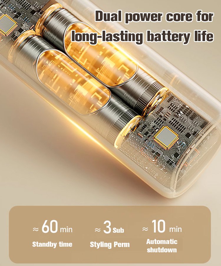 (Ionic Hair Straightener) Dual-Use Curling and Straightening Iron