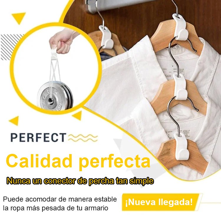 Se puede superponer para conectar el gancho de la percha