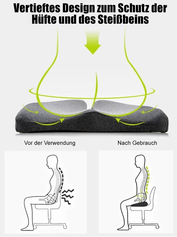 Druckreduzierendes  Kissen aus Memory Foam