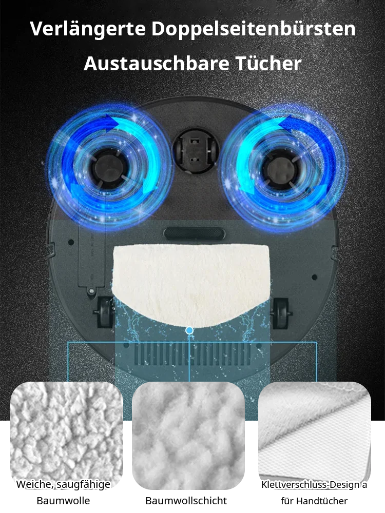 Leistungsstarker Haarstaubsauger mit Akkulaufzeit