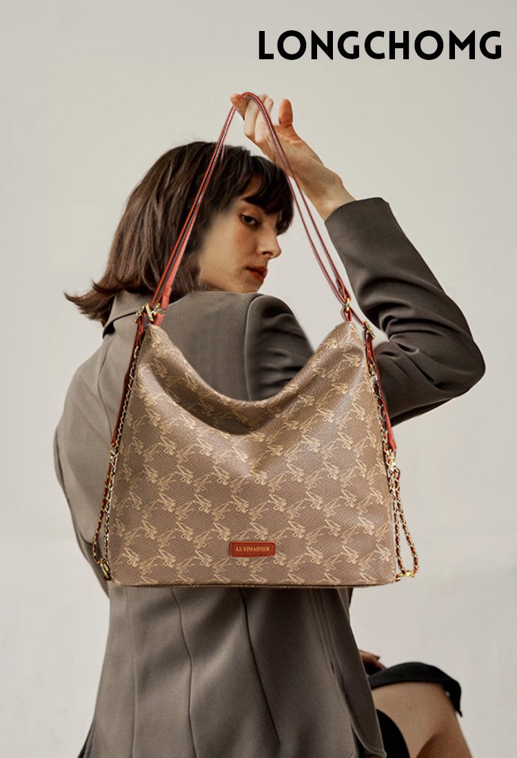 حقيبة رجعية بأنماط كلاسيكية من جلد ناعم من فرنسا