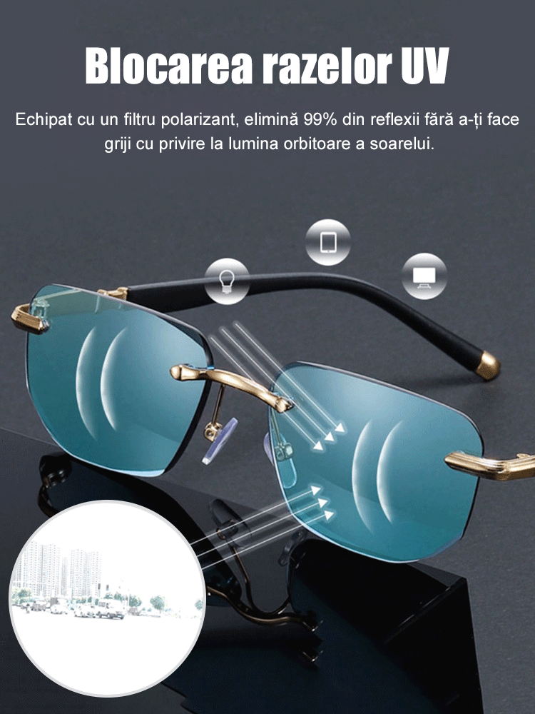 Ochelari de citit cu zoom inteligent