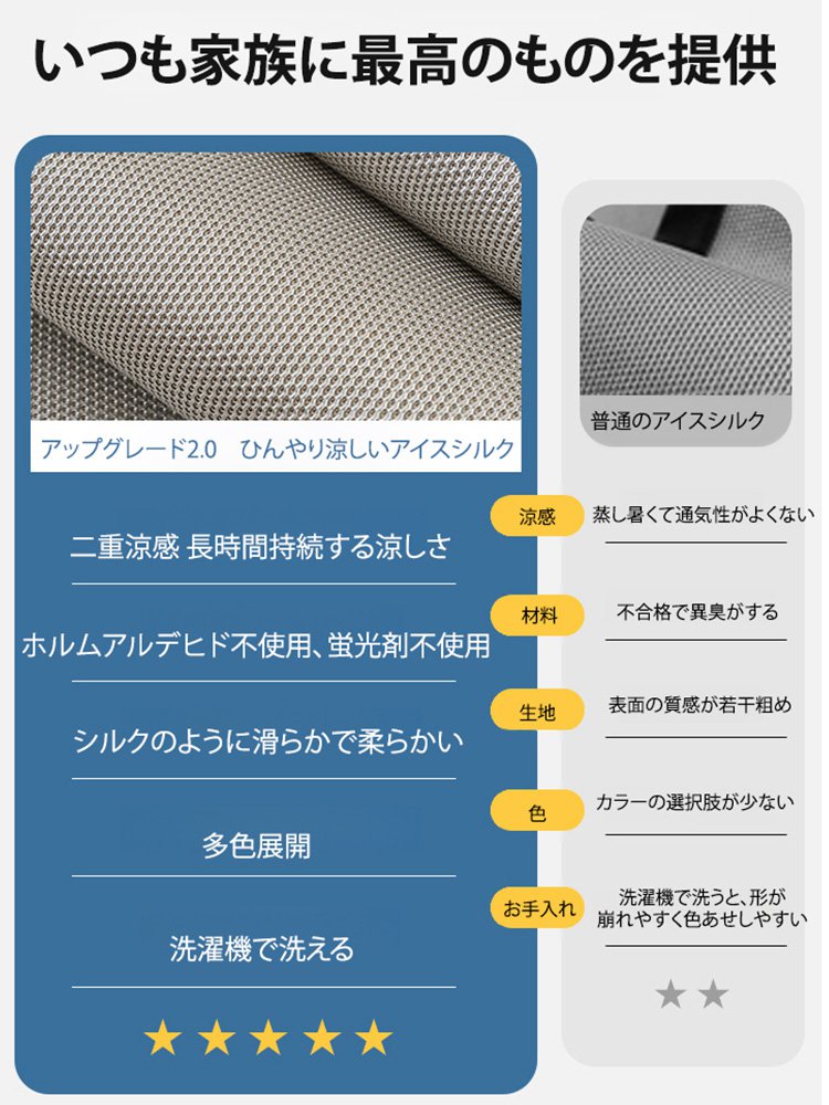 【呼吸する生地】アイスシルクソファカバー