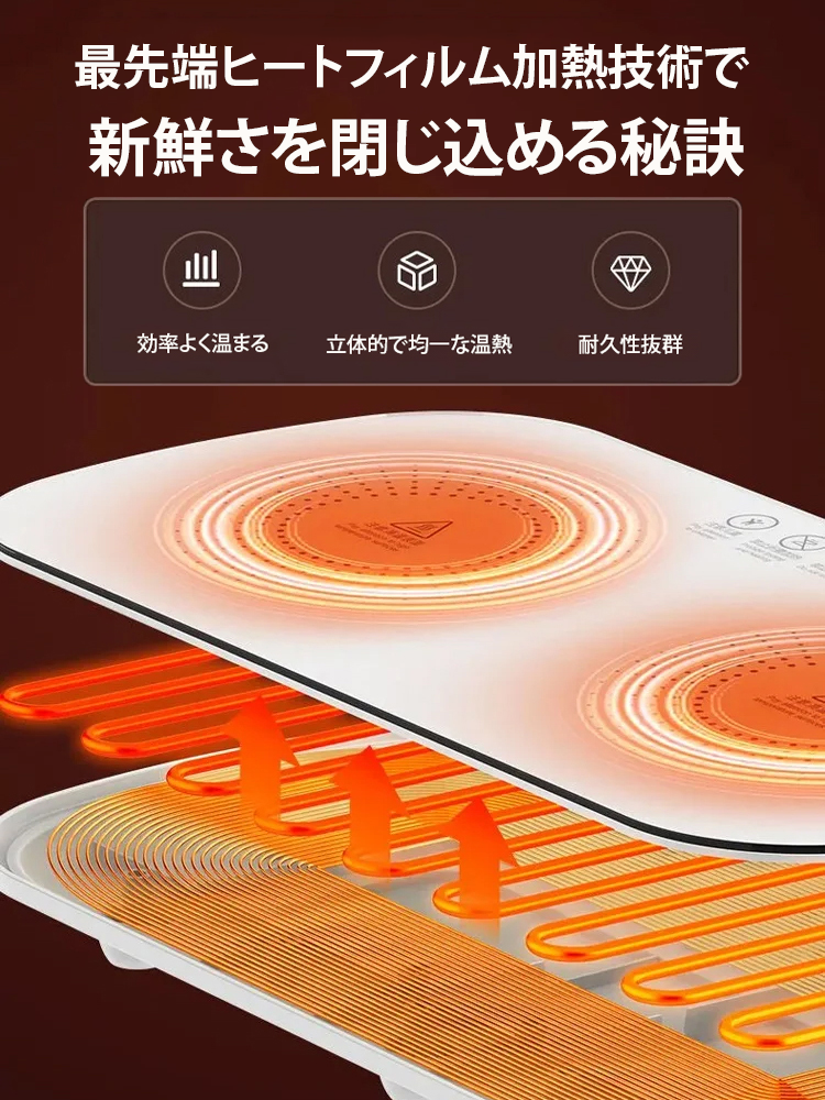 新款智能恒温加热暖菜板