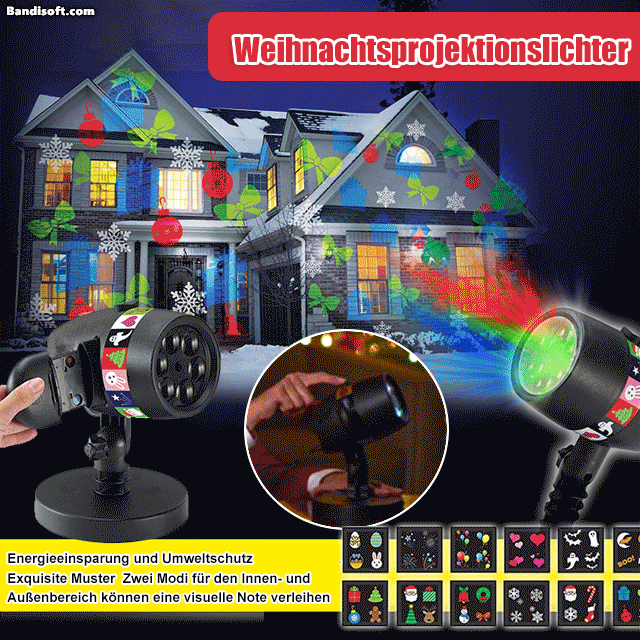 Weihnachtsprojektorlichter