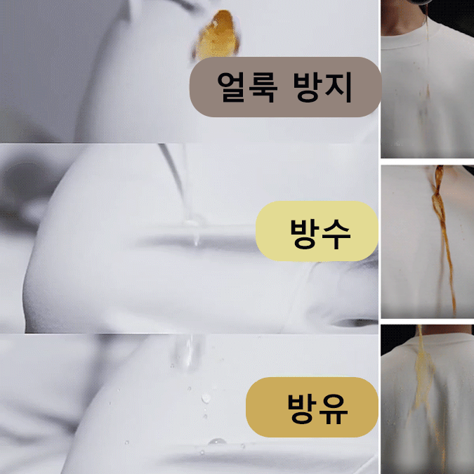 [방호율 99.9%] 남녀공용 삼중 방호 냉감 반팔