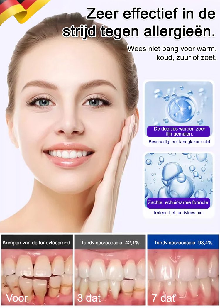 【Verfrissende adem en tandvleesbescherming】Baking soda enzymatische whitening tandpasta