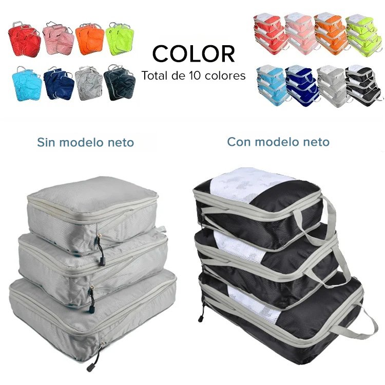 【Ahorra un 70% de espacio de almacenamiento】Conjunto de tres bolsas de almacenamiento comprimidas y 