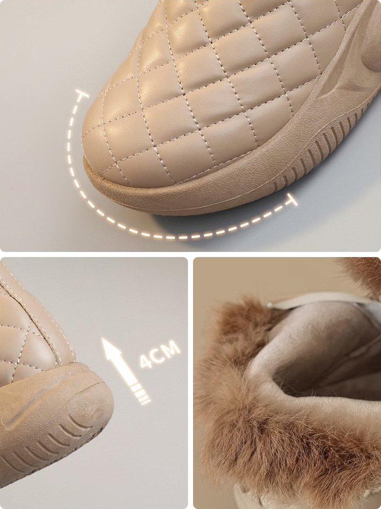 厚手の保温スノーブーツ